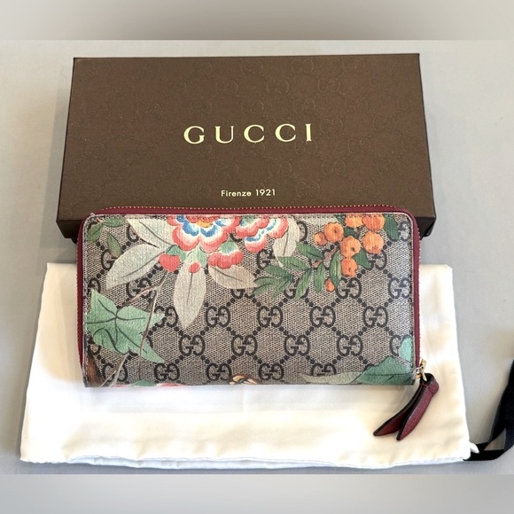 Gucci Tian GG Supreme Zip Around Wallet - Picture 3 of 8